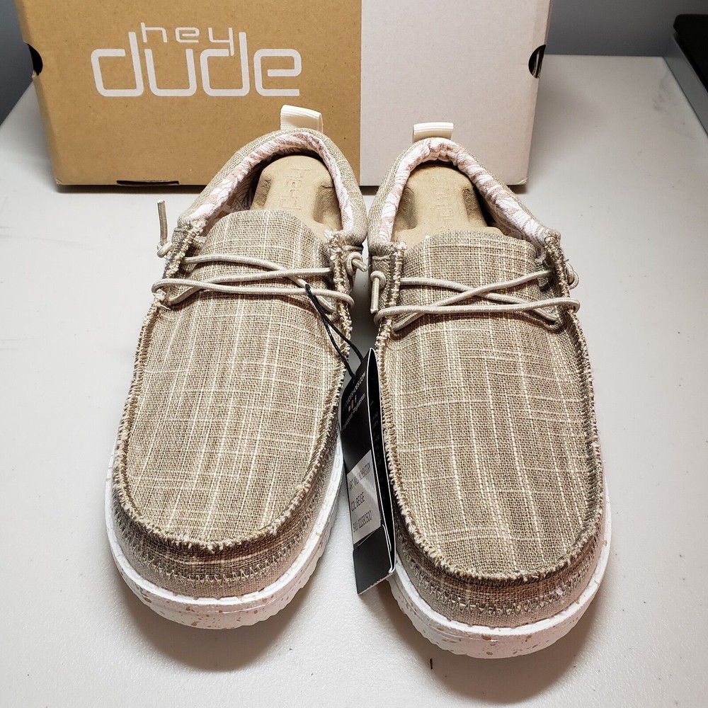 Hey Dude Wally Storm Beige Women's Size 7 - Picture 3 of 8